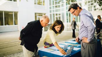 Jerry Brown at the Special Collections display