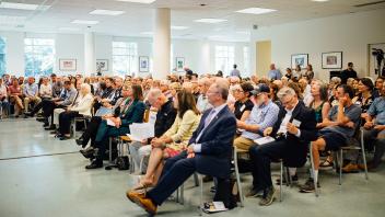 Crowd in Shields library