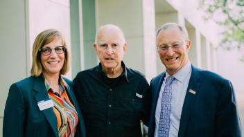Jerry Brown and campus leaders