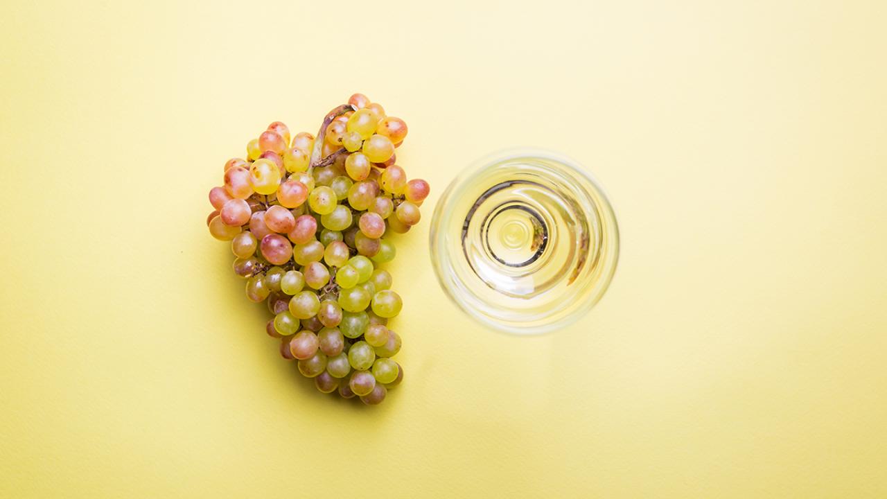 Grapes and glass