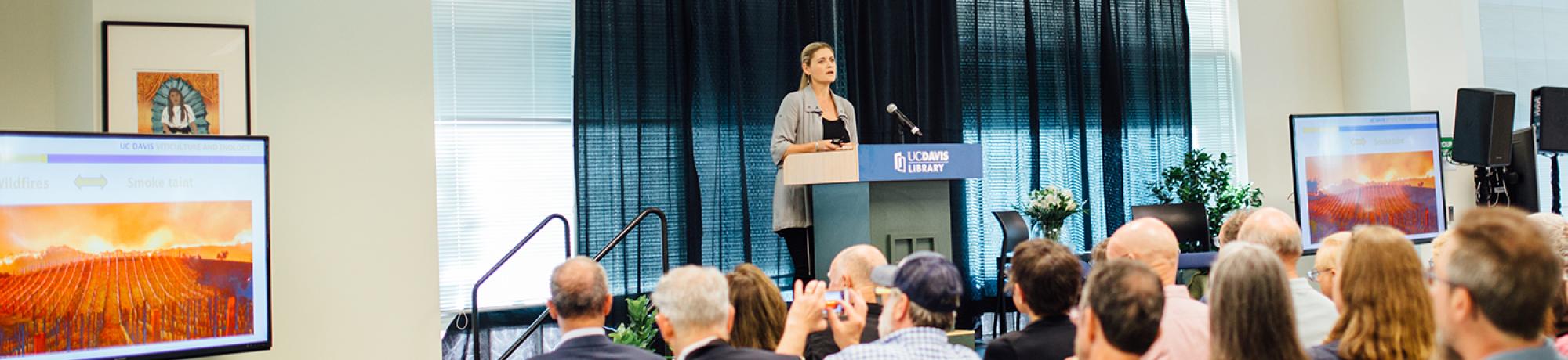Anita Oberholster at Wine, Wildfire and Climate Change