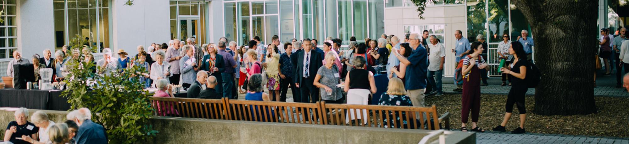 Crowd outdoors